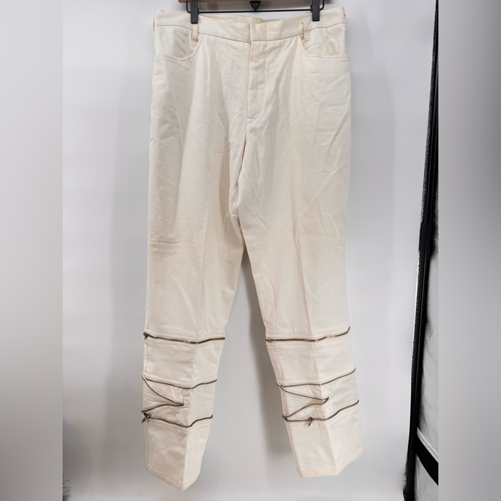 Versus Versace White Zipper Mens Pants